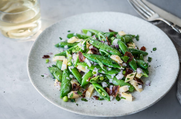 Snap Pea Salad with Coconut Gremolata Recipe