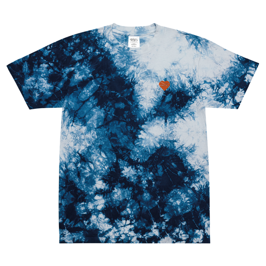 Do Care Oversized tie-dye t-shirt