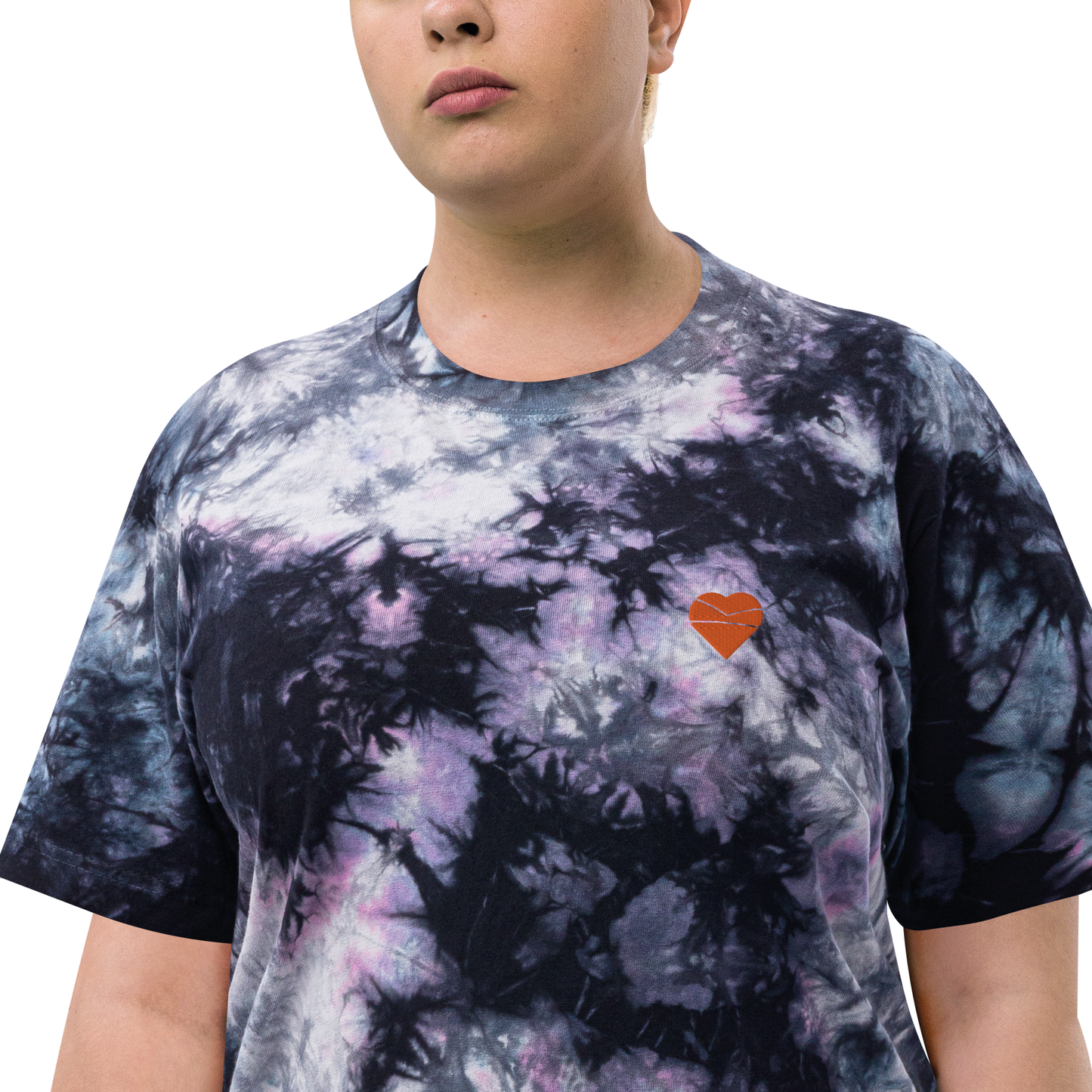 Do Care Oversized tie-dye t-shirt